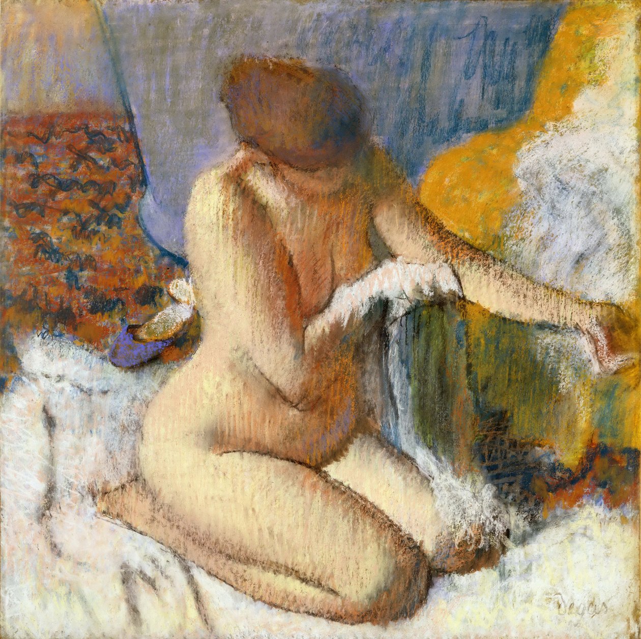 Kylpylästä poistuminen tekijältä Edgar Degas