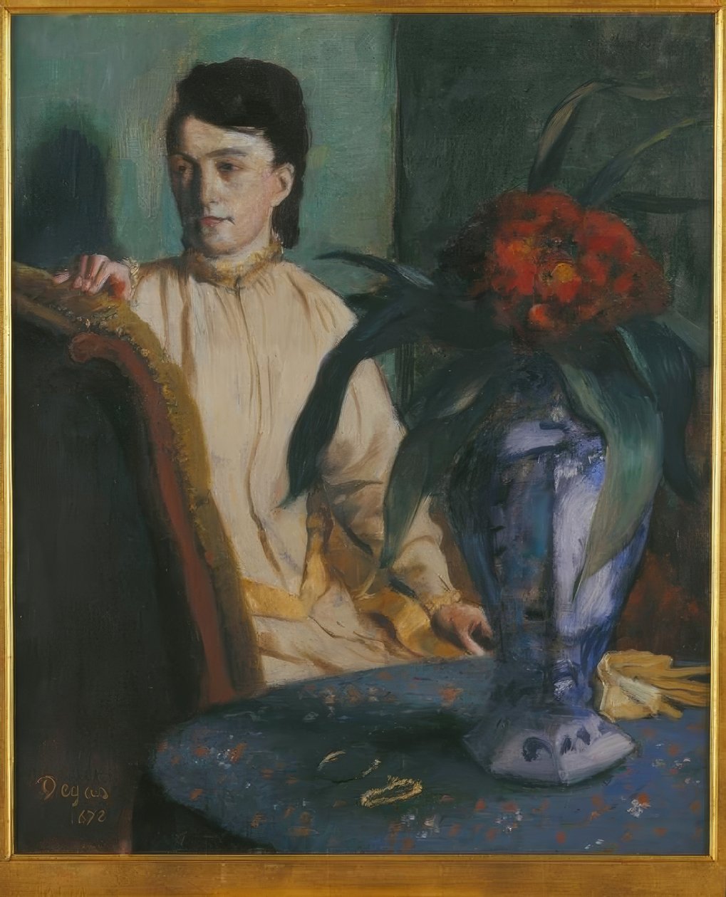 La femme à la potiche tekijältä Edgar Degas