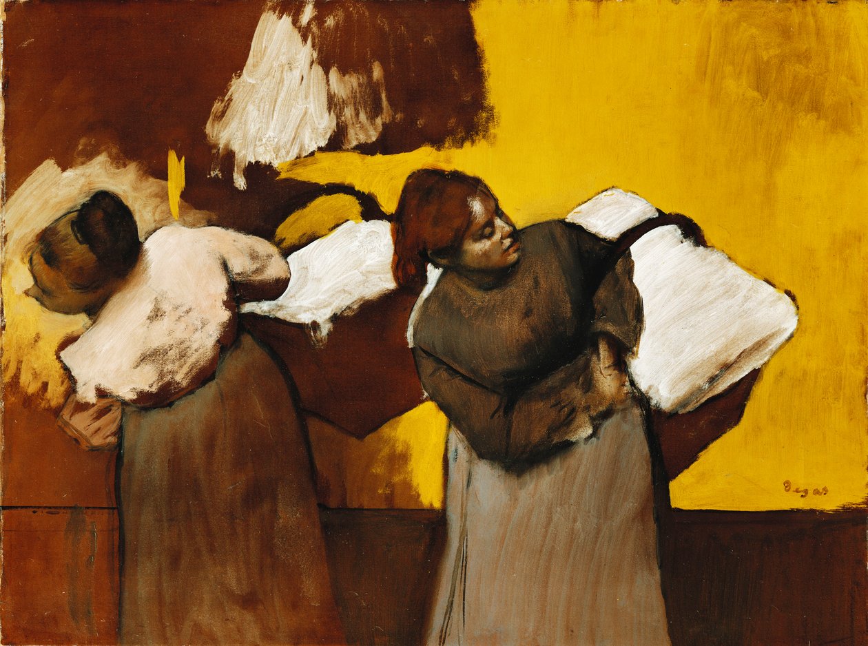 Pesumiehet, n. 1876 tekijältä Edgar Degas