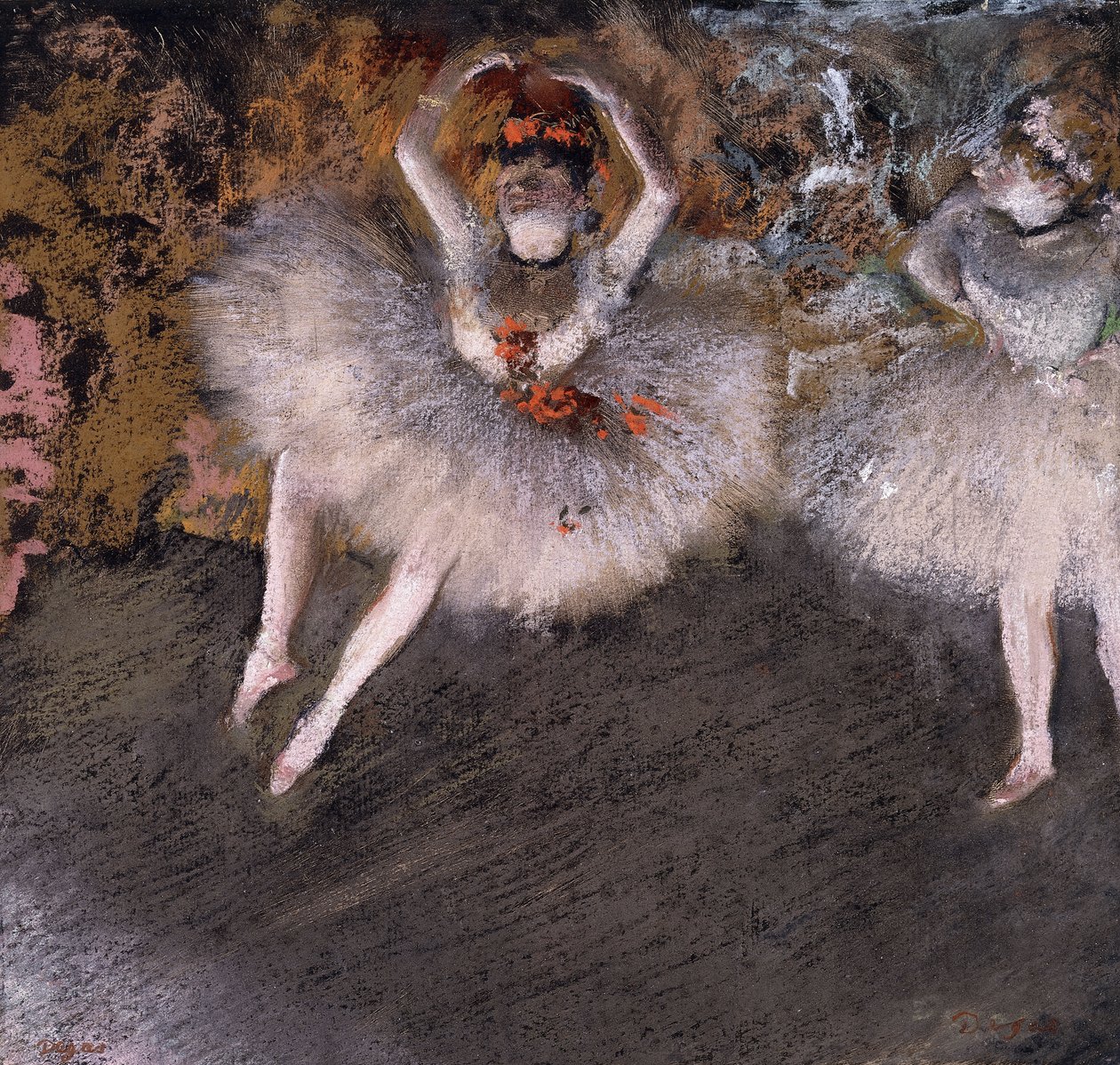 The Beaten Step, n. 1879 tekijältä Edgar Degas