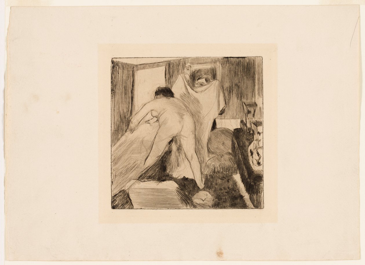 Kylpylästä poistuminen tekijältä Edgar Degas
