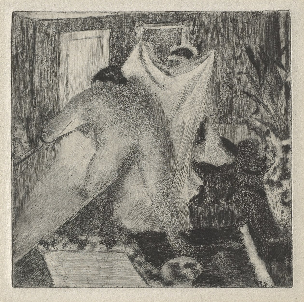 Leaving the Bath, n. 1878-80 tekijältä Edgar Degas