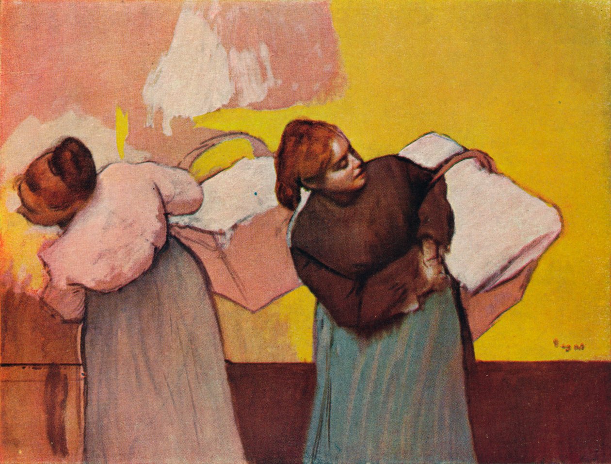 The Washerwomen, c1878 tekijältä Edgar Degas