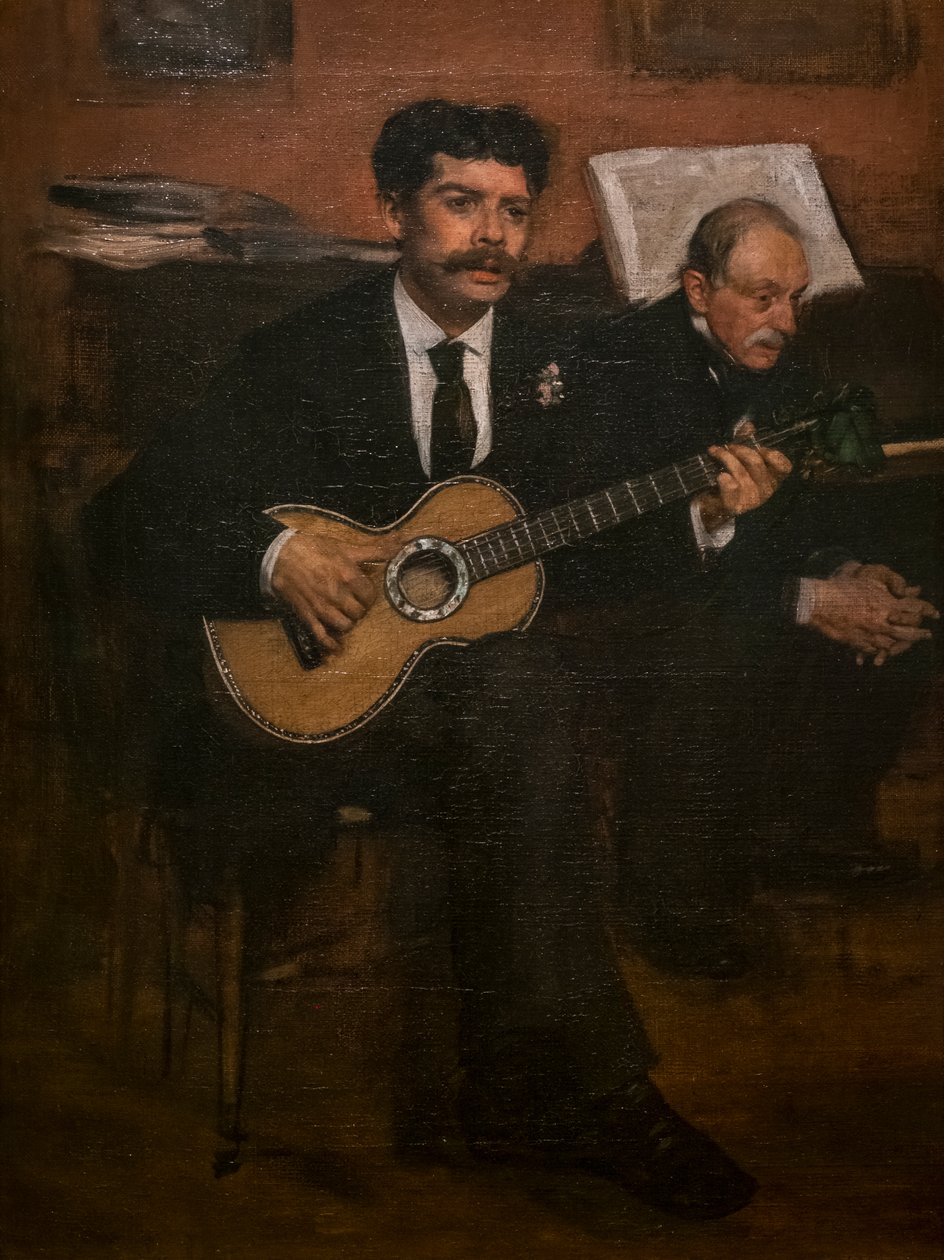 Lorenzo Pagans ja Augustus De Gas. Noin 1871-72. Öljy kankaalle. tekijältä Edgar Degas
