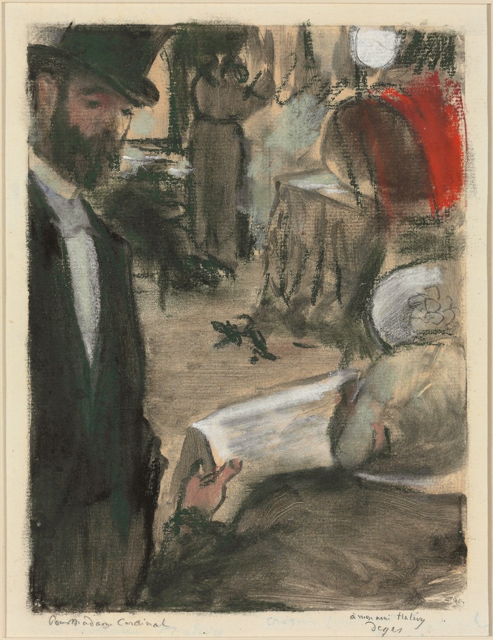 Ludovic Halevy löytää Madame Cardinalin logesta tekijältä Edgar Degas