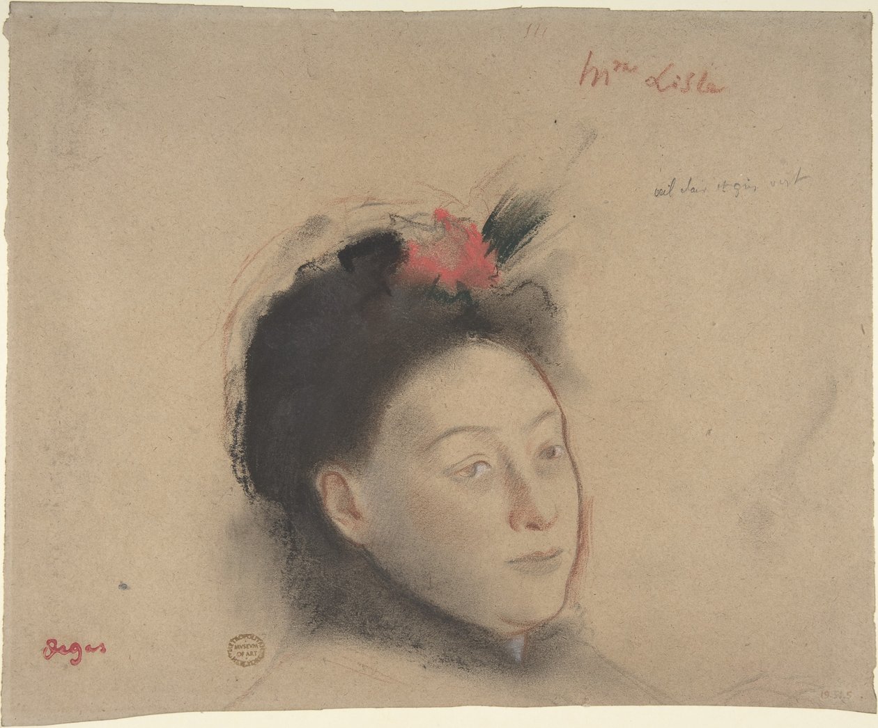 Rouva Lisle tekijältä Edgar Degas