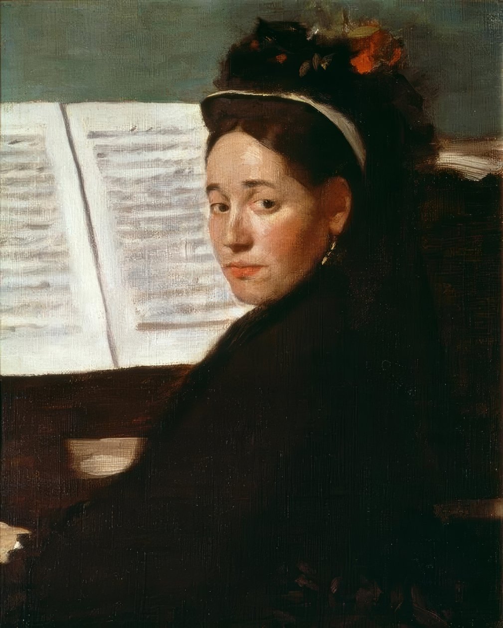 Neiti Dihau pianolla tekijältä Edgar Degas