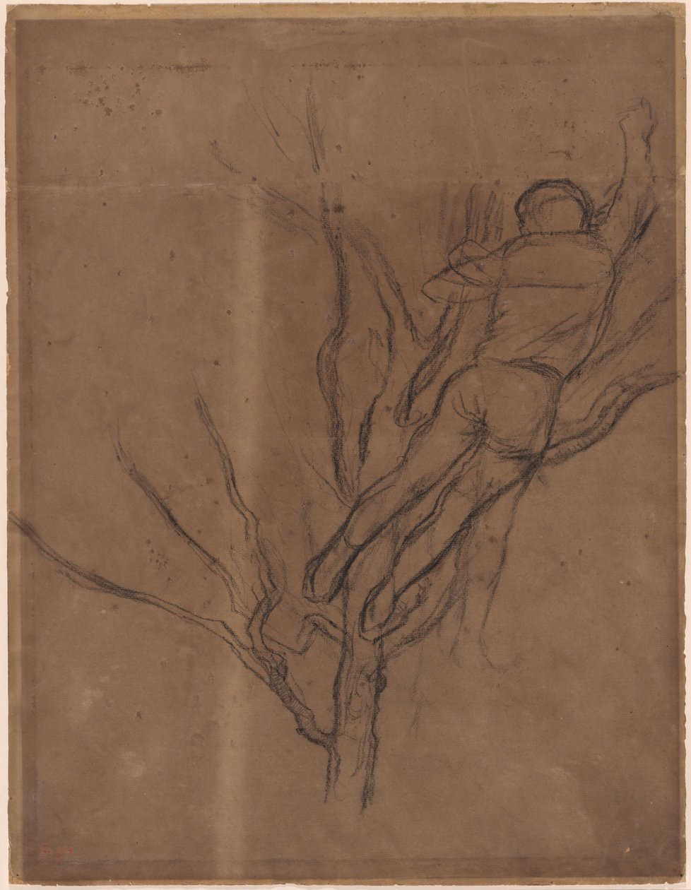 Mies karsii puuta tekijältä Edgar Degas