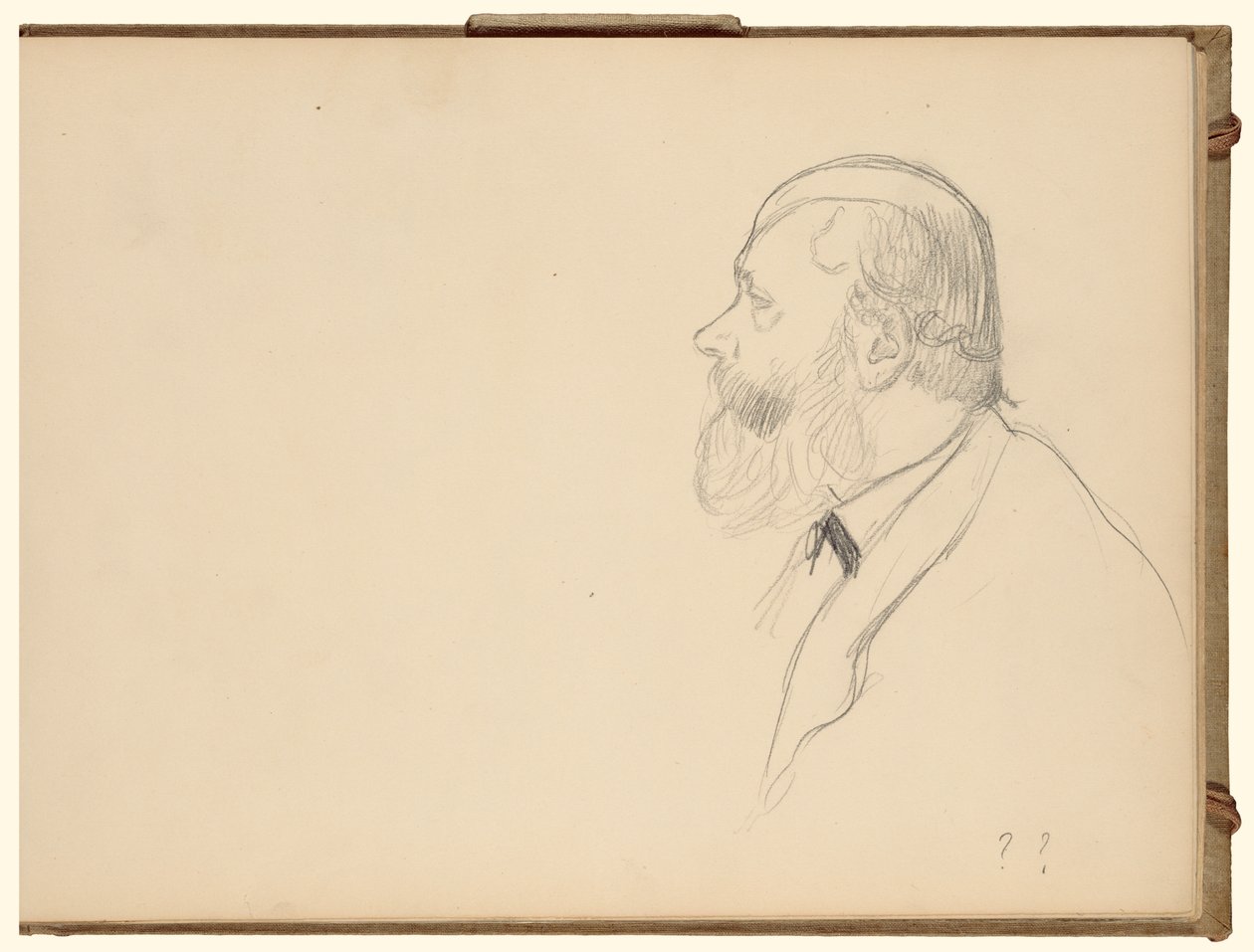Mies sivukuvassa tekijältä Edgar Degas
