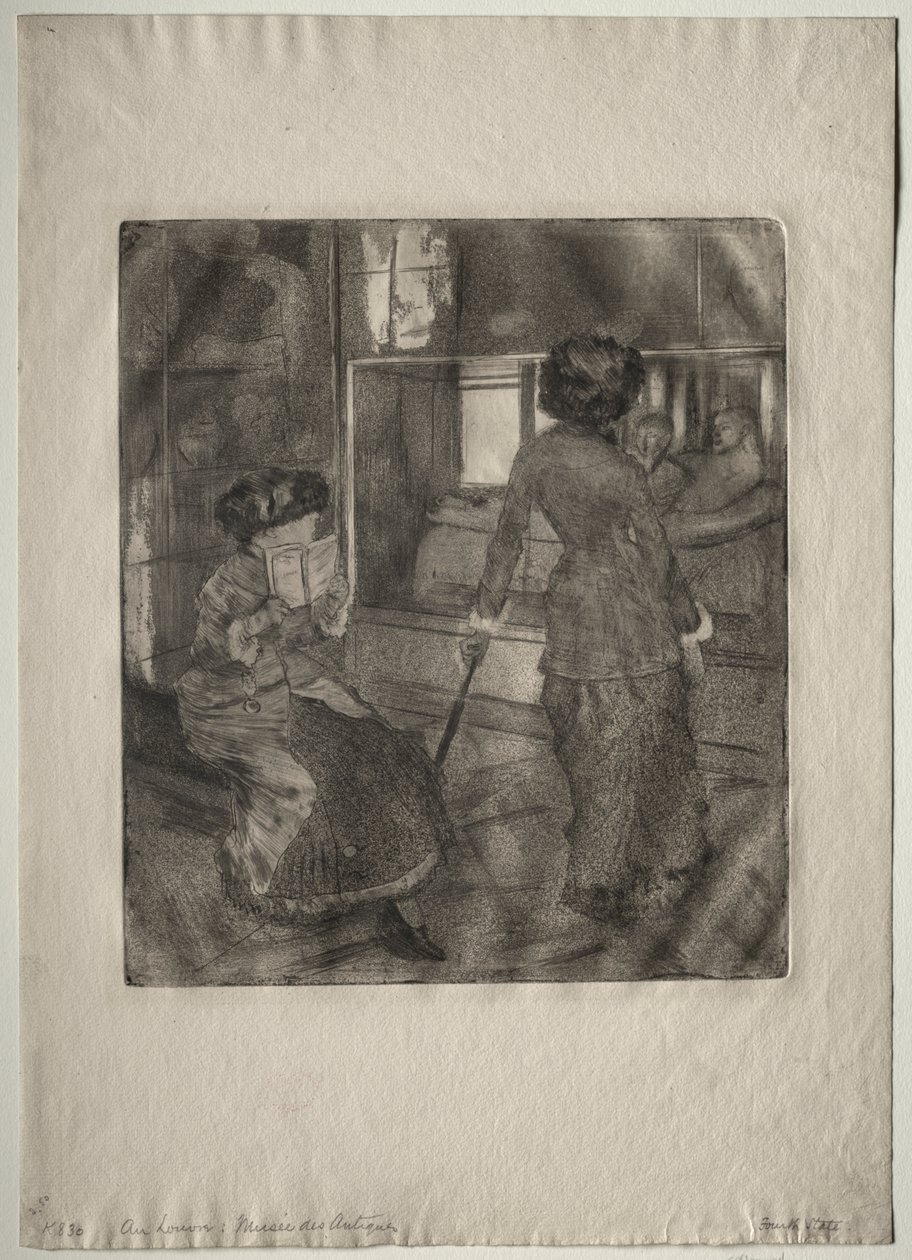 Mary Cassatt Louvressa: Etruskien galleria tekijältä Edgar Degas
