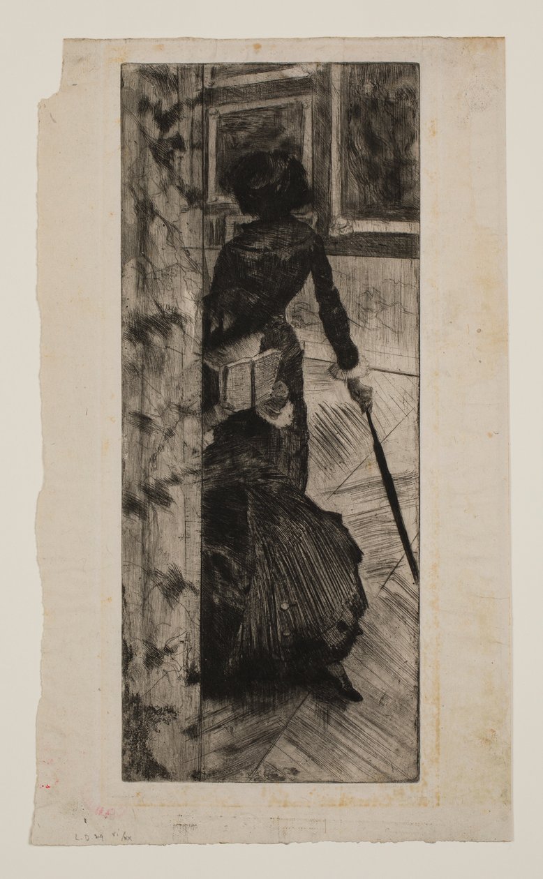 Mary Cassatt Louvren maalausgalleriassa tekijältä Edgar Degas