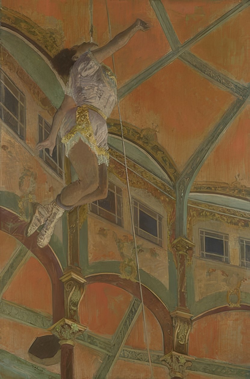 Miss La La Fernando Circusissa. 1879 tekijältä Edgar Degas