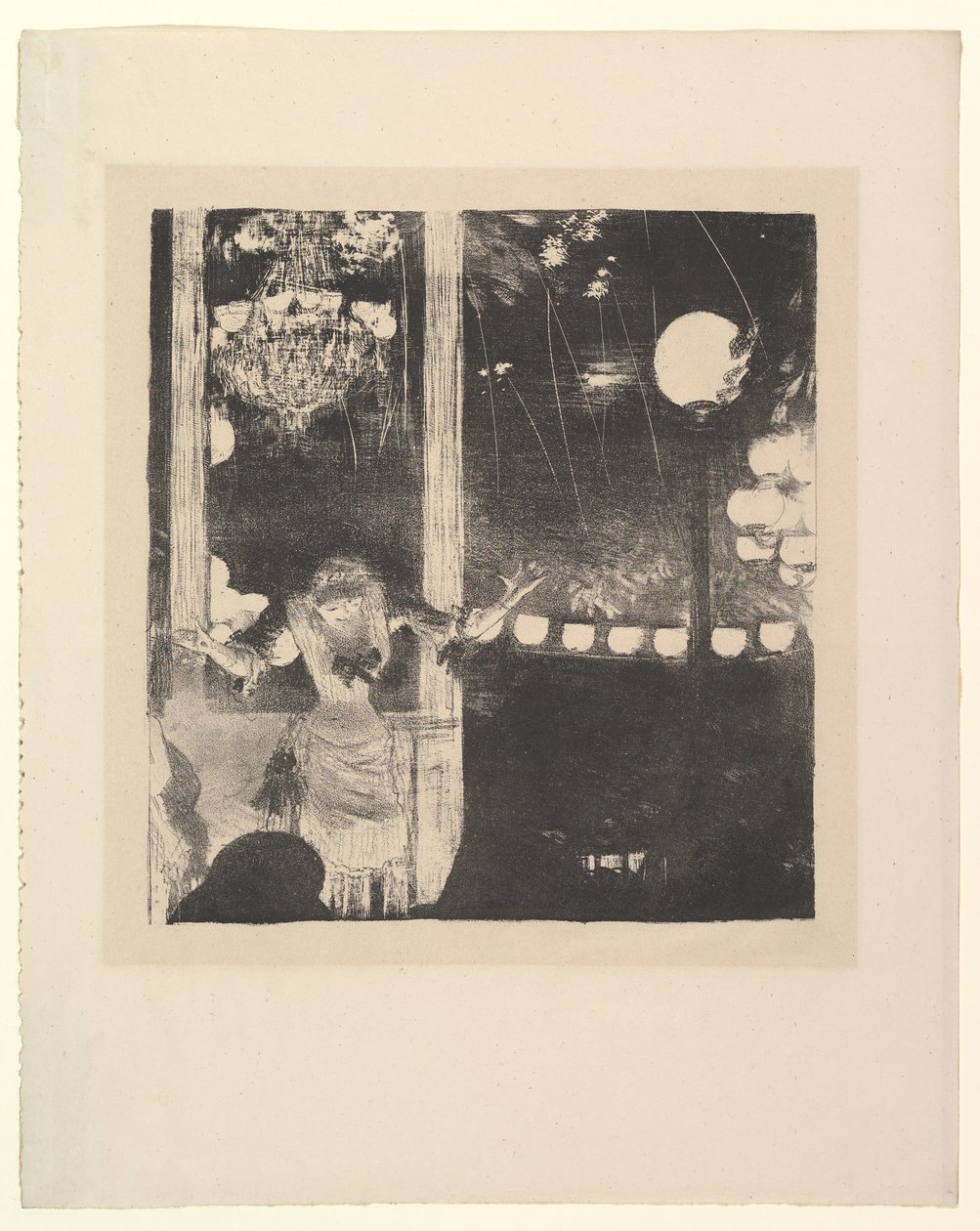 Neiti Bécat Café des Ambassadeursissa Pariisissa, 1877-78. tekijältä Edgar Degas