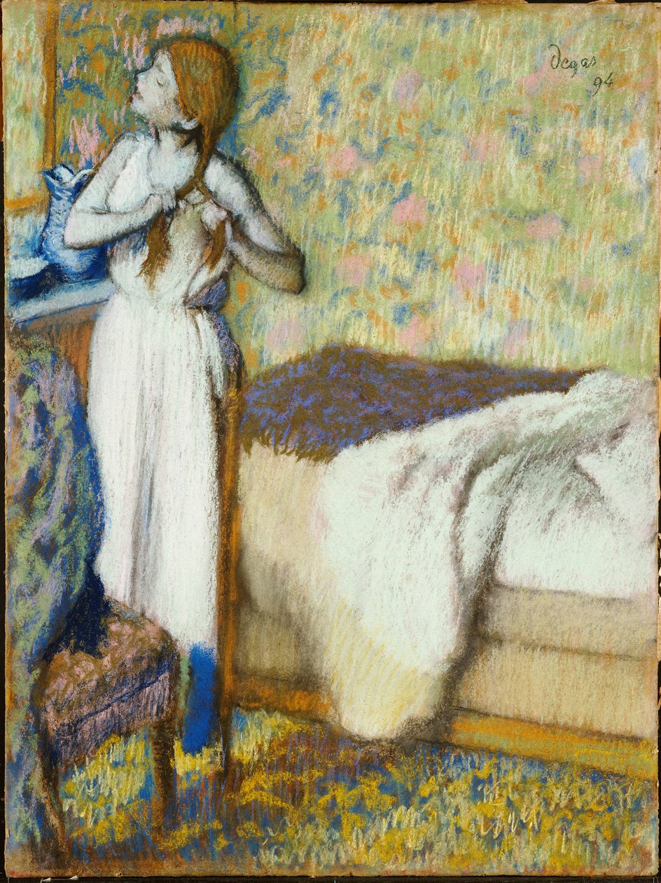 Aamukäymälä, 1894 tekijältä Edgar Degas