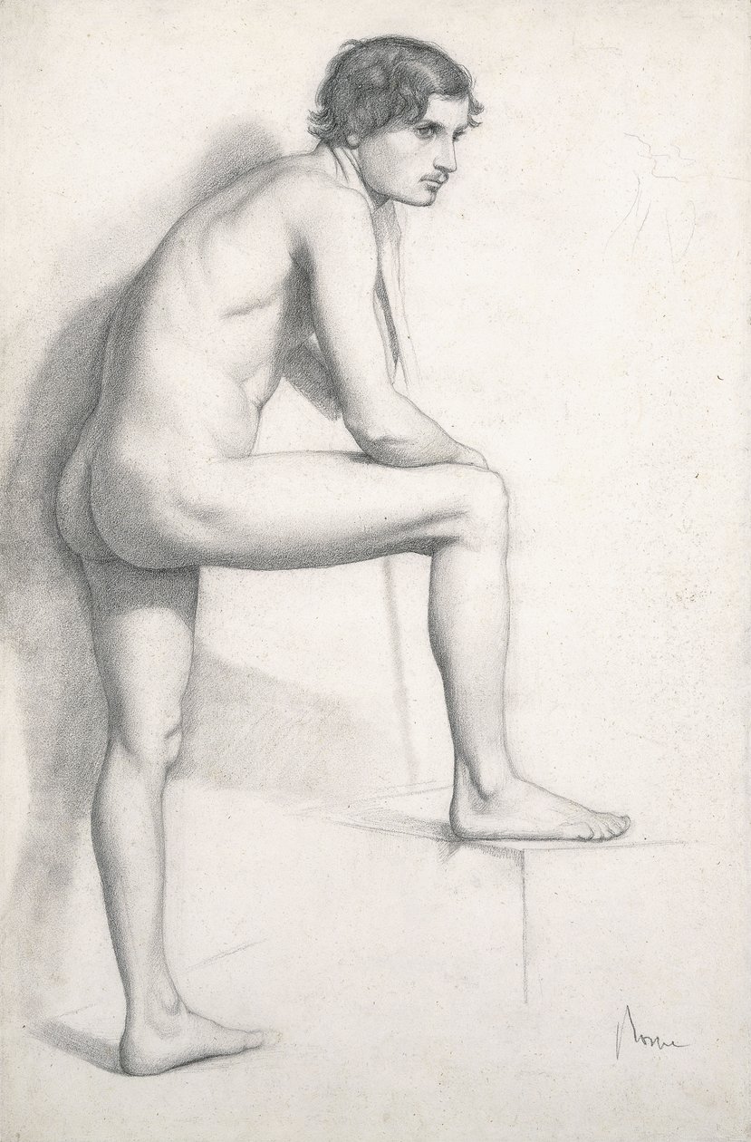 Alastontutkimus, n. 1858 tekijältä Edgar Degas