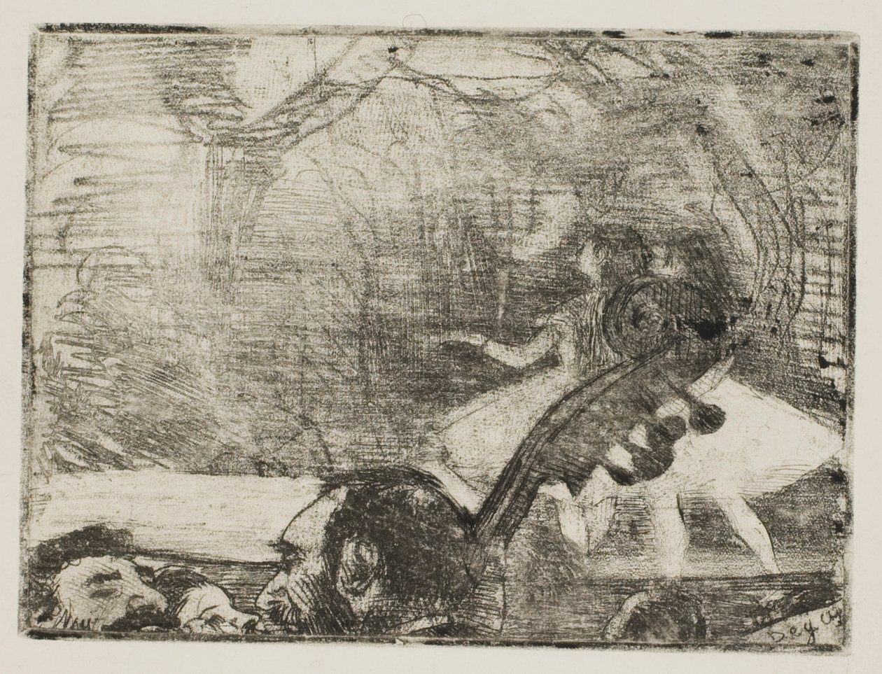 Lavalla I tekijältä Edgar Degas