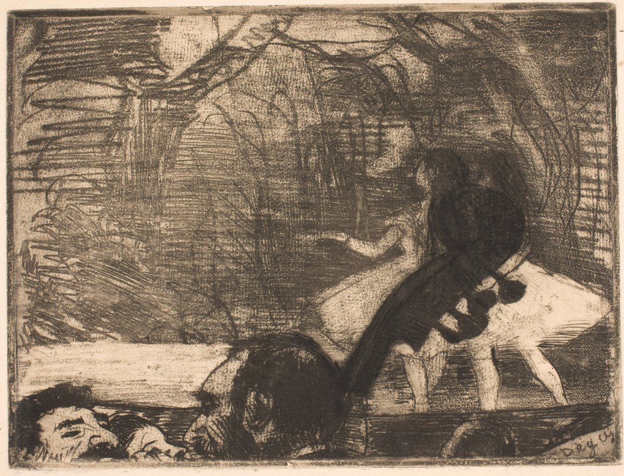 Näyttämöllä tekijältä Edgar Degas