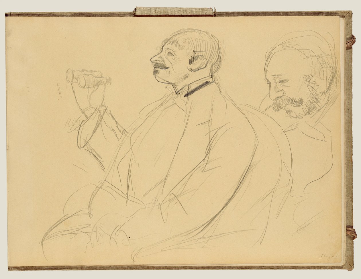 Opera Fan ja Ernest Reyer tekijältä Edgar Degas