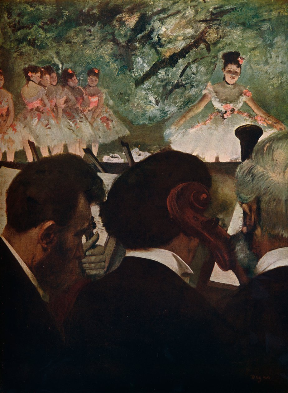 Muscians-orkesteri, n. 1872 tekijältä Edgar Degas