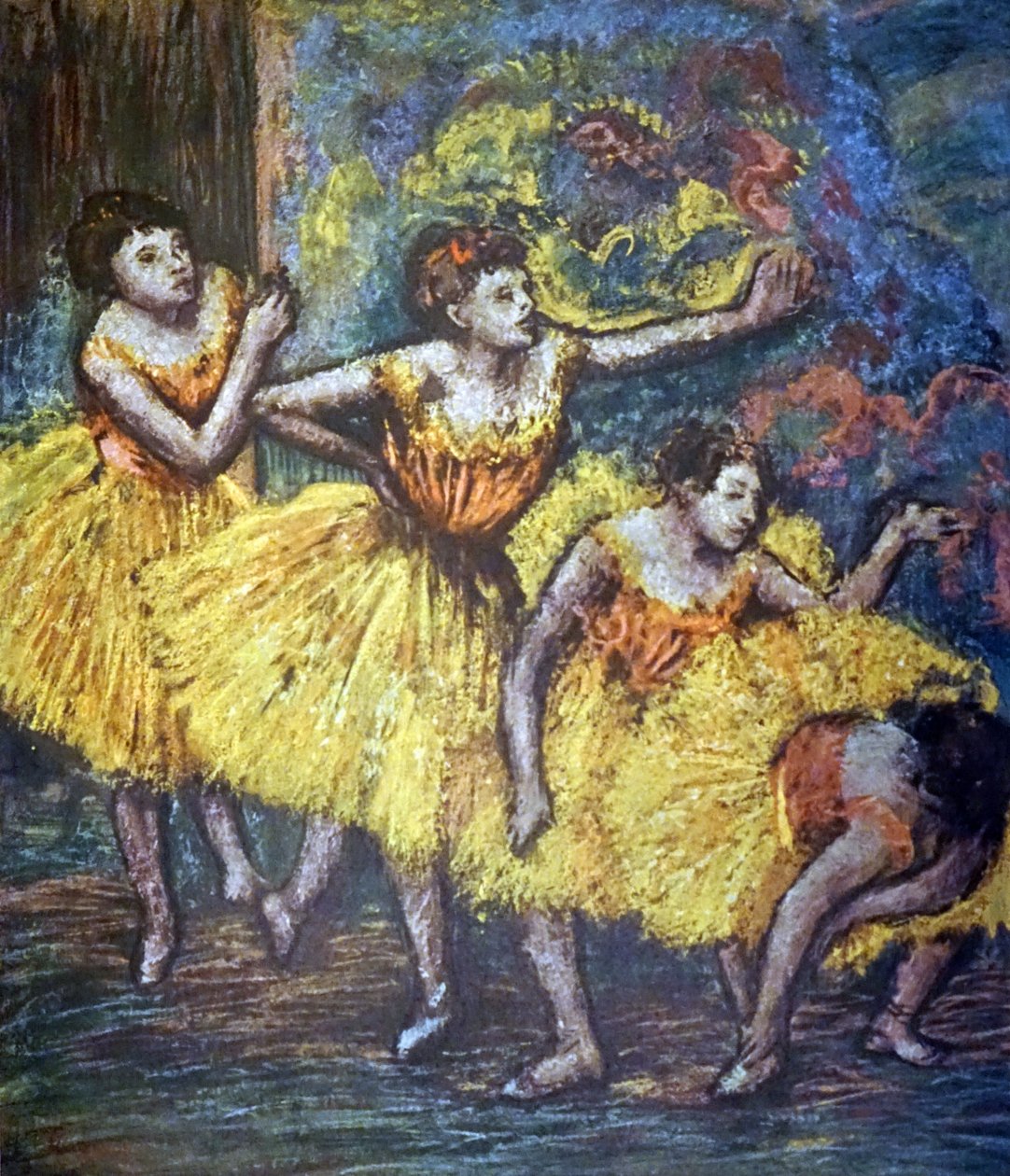 Edgar Degasin maalaus nimeltä Four Dancers tekijältä Edgar Degas