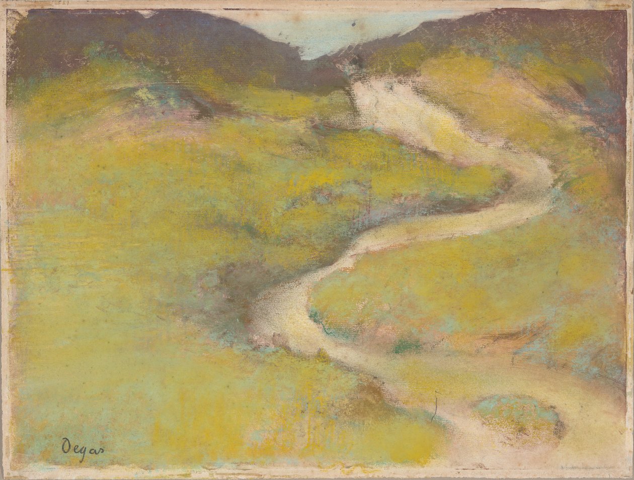 Polku pellolla tekijältä Edgar Degas