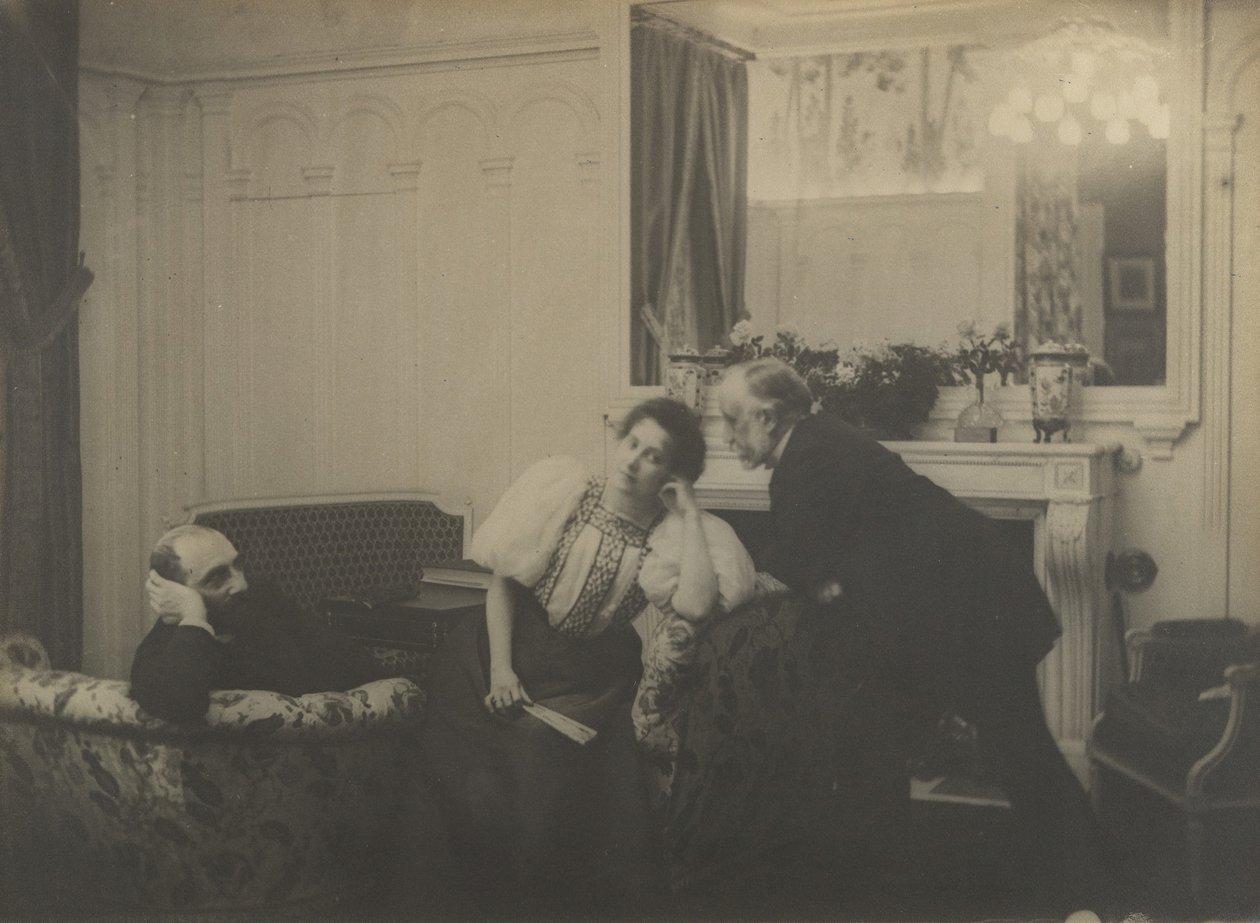 Paul Poujaud, me. Arthur Fontaine ja Degas, 1895. tekijältä Edgar Degas