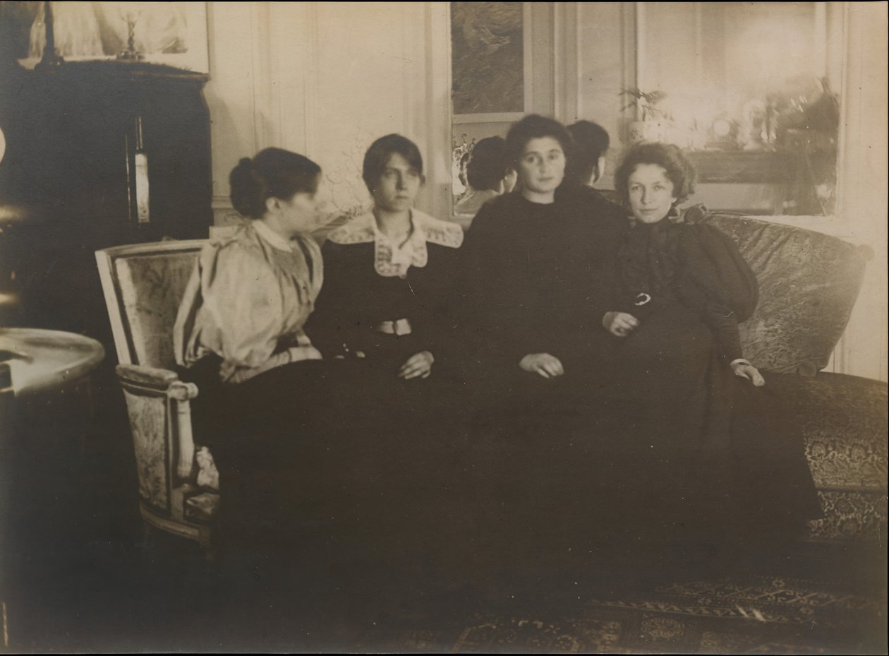 Paule Gobillard, Jeannie Gobillard, Julie Manet ja Geneviève Mallarmé, 1895. tekijältä Edgar Degas