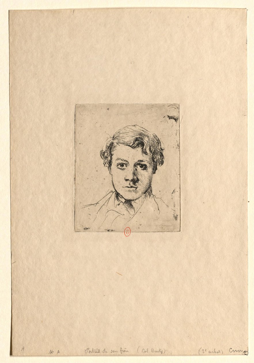 Taiteilijan veljen muotokuva (René Degas) tekijältä Edgar Degas