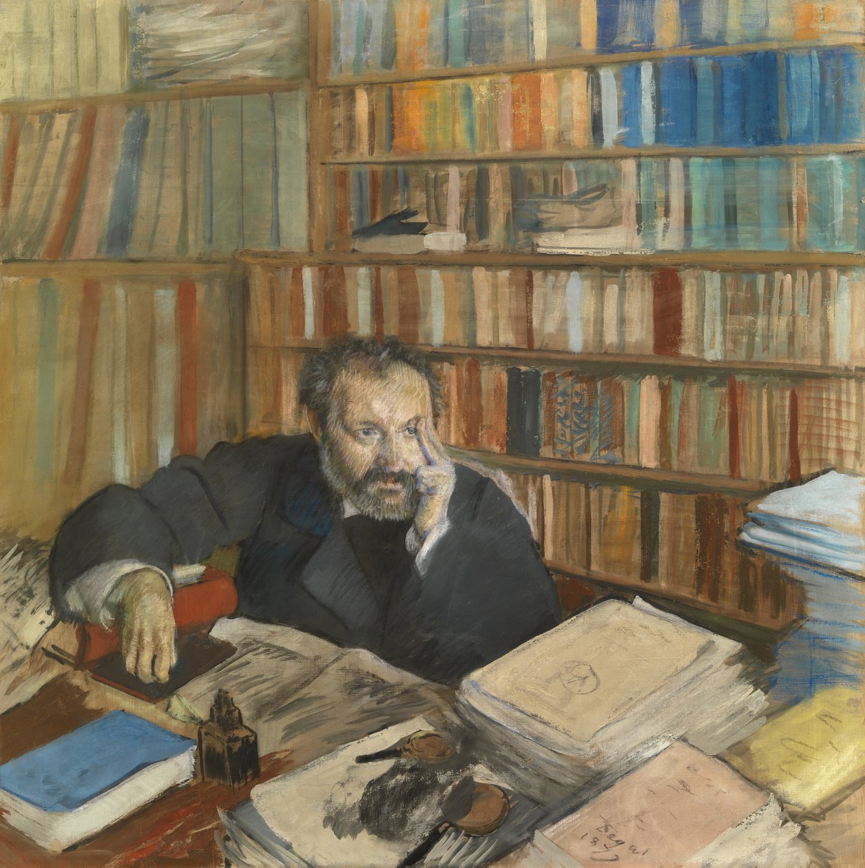 Edmond Durantyn muotokuva tekijältä Edgar Degas