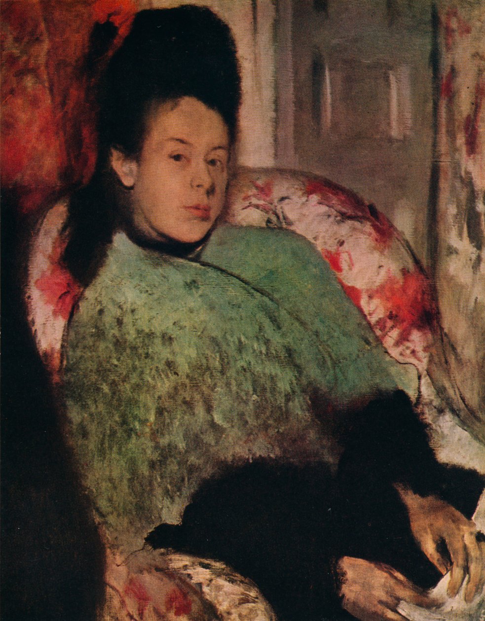 Elena Carafan muotokuva, v1875 tekijältä Edgar Degas