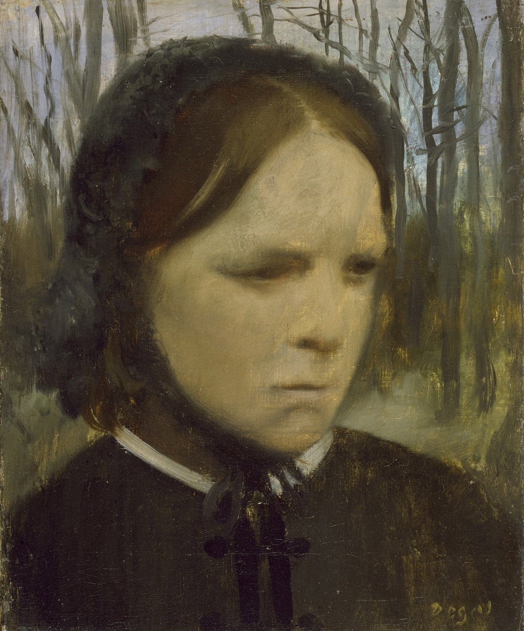 Estelle Balfourin muotokuva, 1863-65 tekijältä Edgar Degas