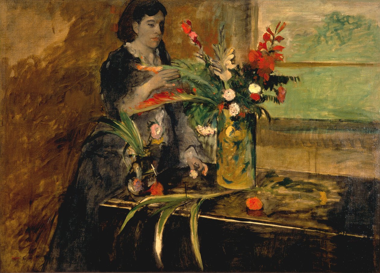 Estelle Musson Degasin muotokuva, 1872 tekijältä Edgar Degas