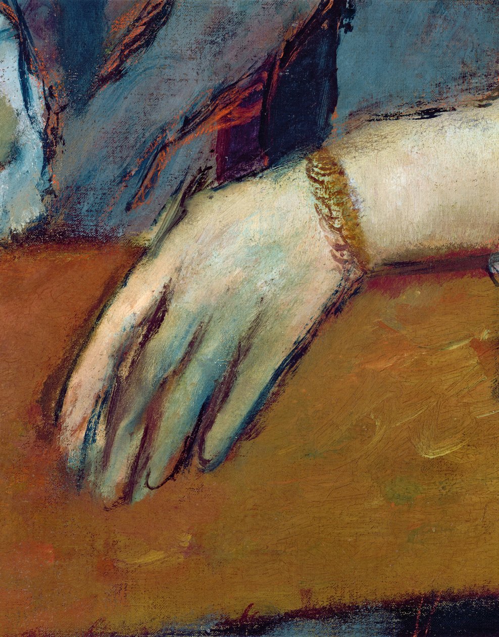 Helene Rouartin muotokuva (1886) (yksityiskohta) tekijältä Edgar Degas