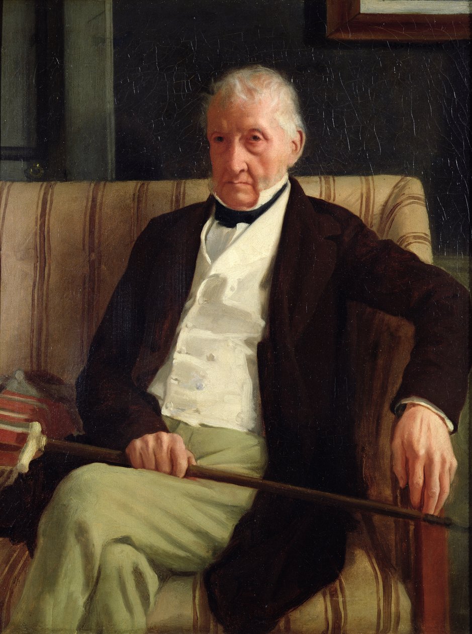 Taiteilijan isoisän Hilaire Degasin (1770-1858) muotokuva, 1857 tekijältä Edgar Degas