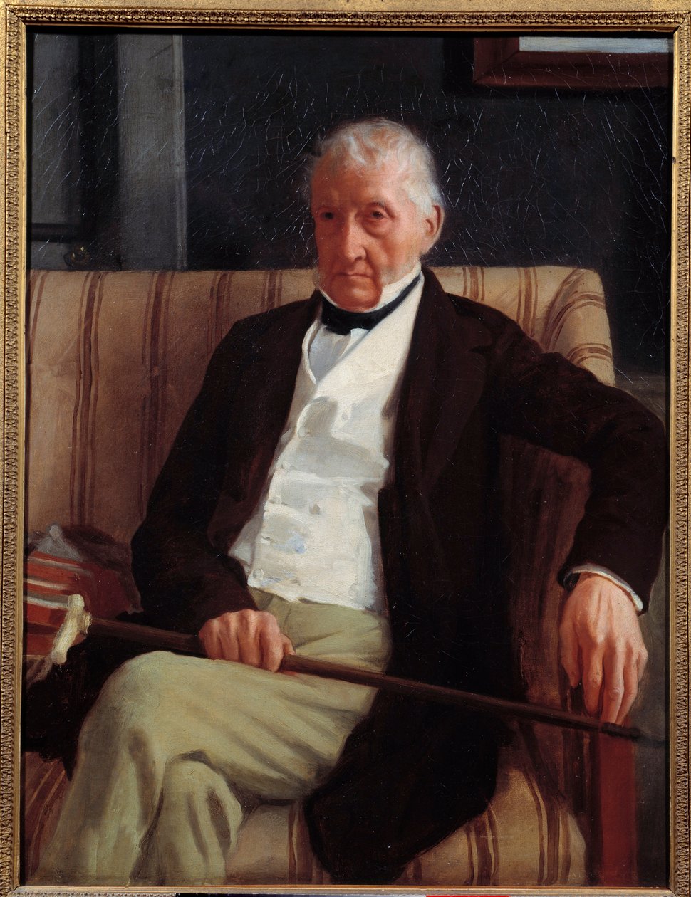 Taiteilijan isoisän Hilaire Degasin (1770 - 1858) muotokuva. Edgar Degasin (1834-1917) maalaus tekijältä Edgar Degas