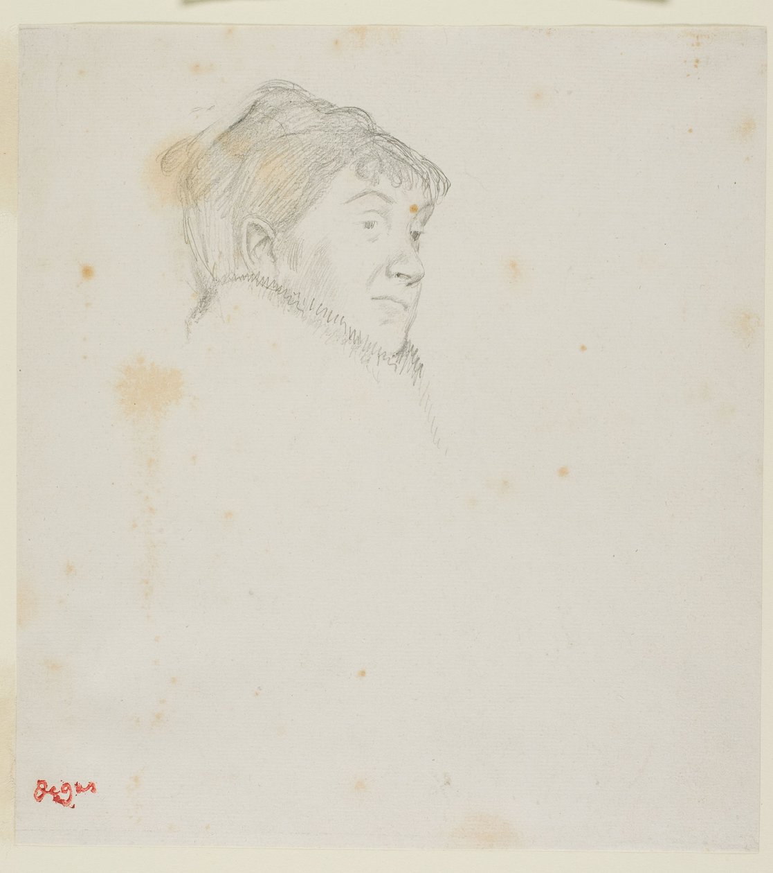 Madame Dietz-Monninin muotokuva (aiemmin naisen pää) tekijältä Edgar Degas