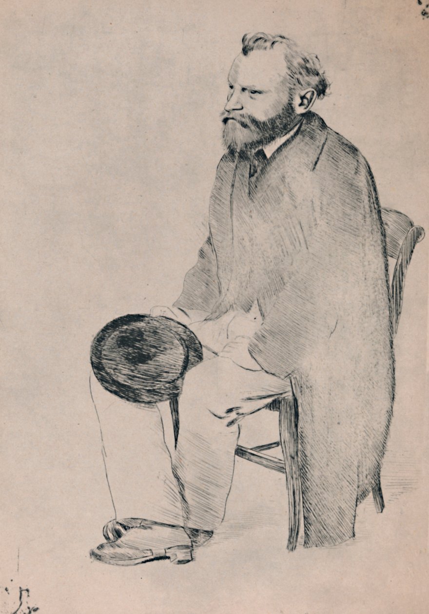 Istuvan Manetin muotokuva, n. 1865, 1946. tekijältä Edgar Degas
