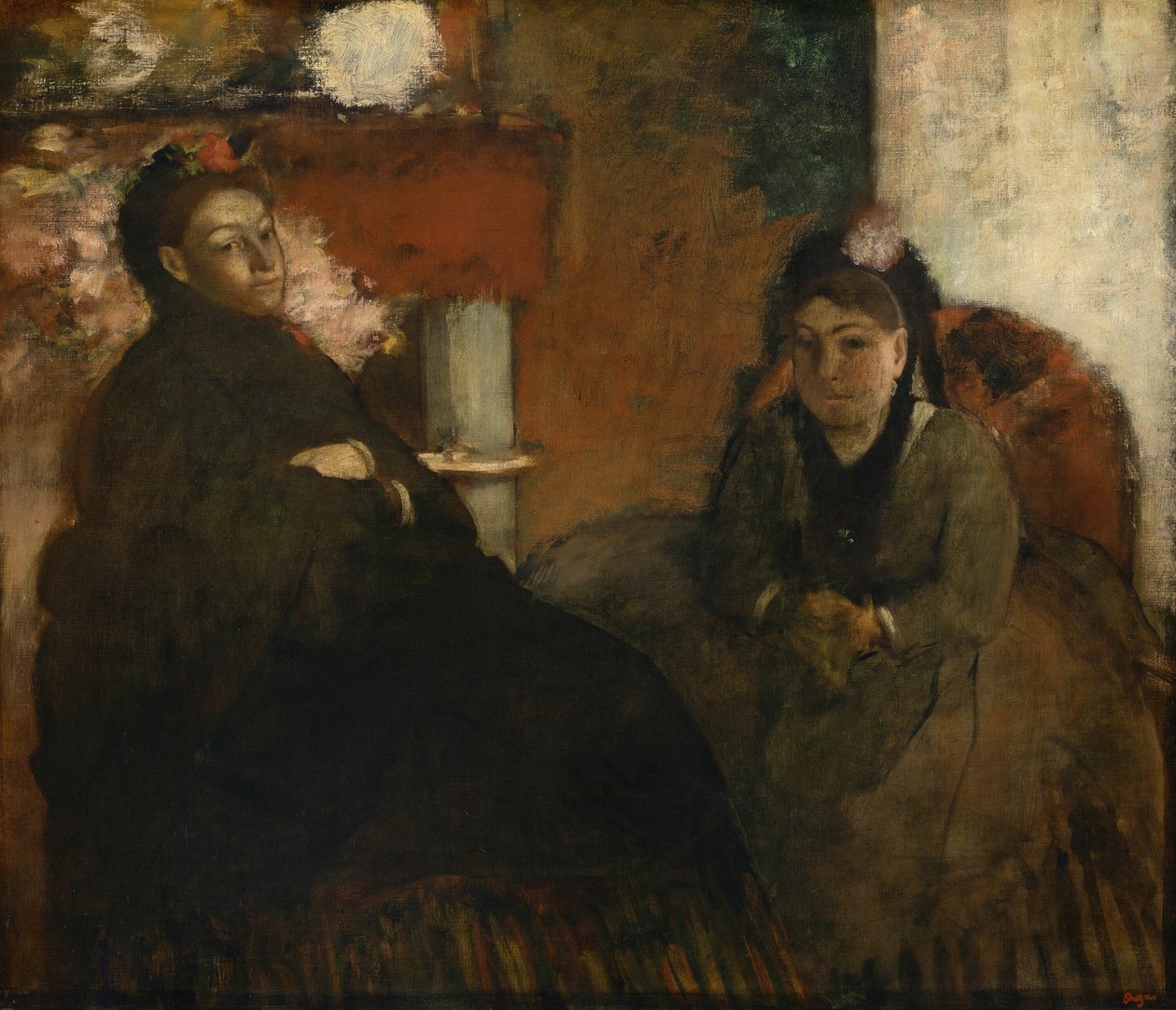 Mmen muotokuva. Lisle ja rouva Loubens, 186670. tekijältä Edgar Degas