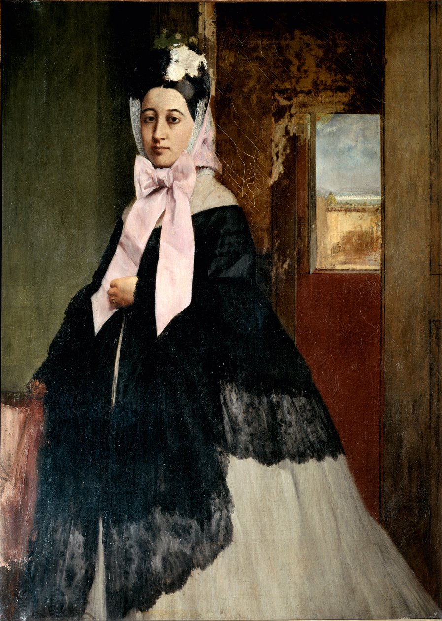 Therese De Gasin muotokuva (Degas), noin 1863 (öljy kankaalle) tekijältä Edgar Degas