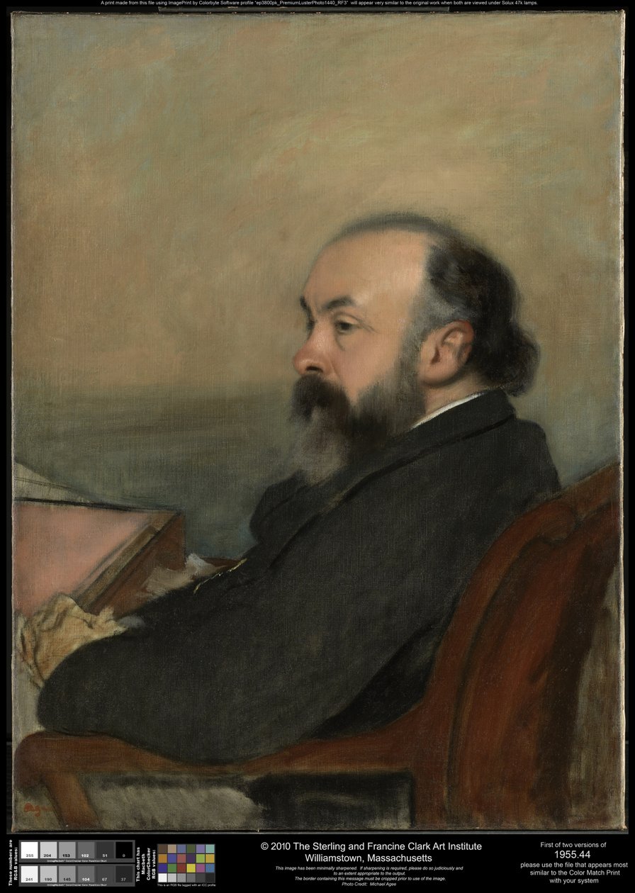Miehen muotokuva tekijältä Edgar Degas