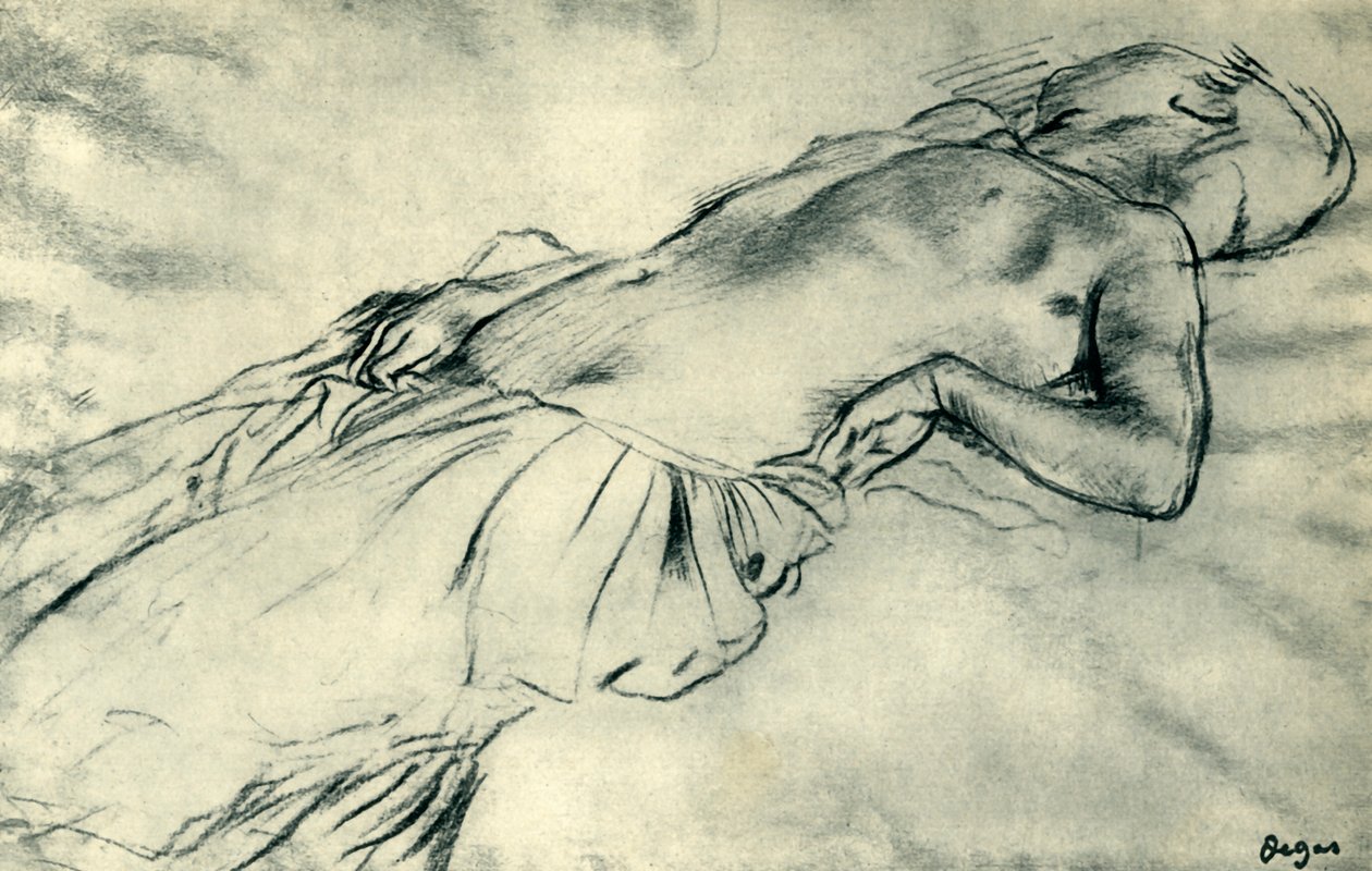 Makaava nainen, 1800-luvun loppu, 1943. tekijältä Edgar Degas