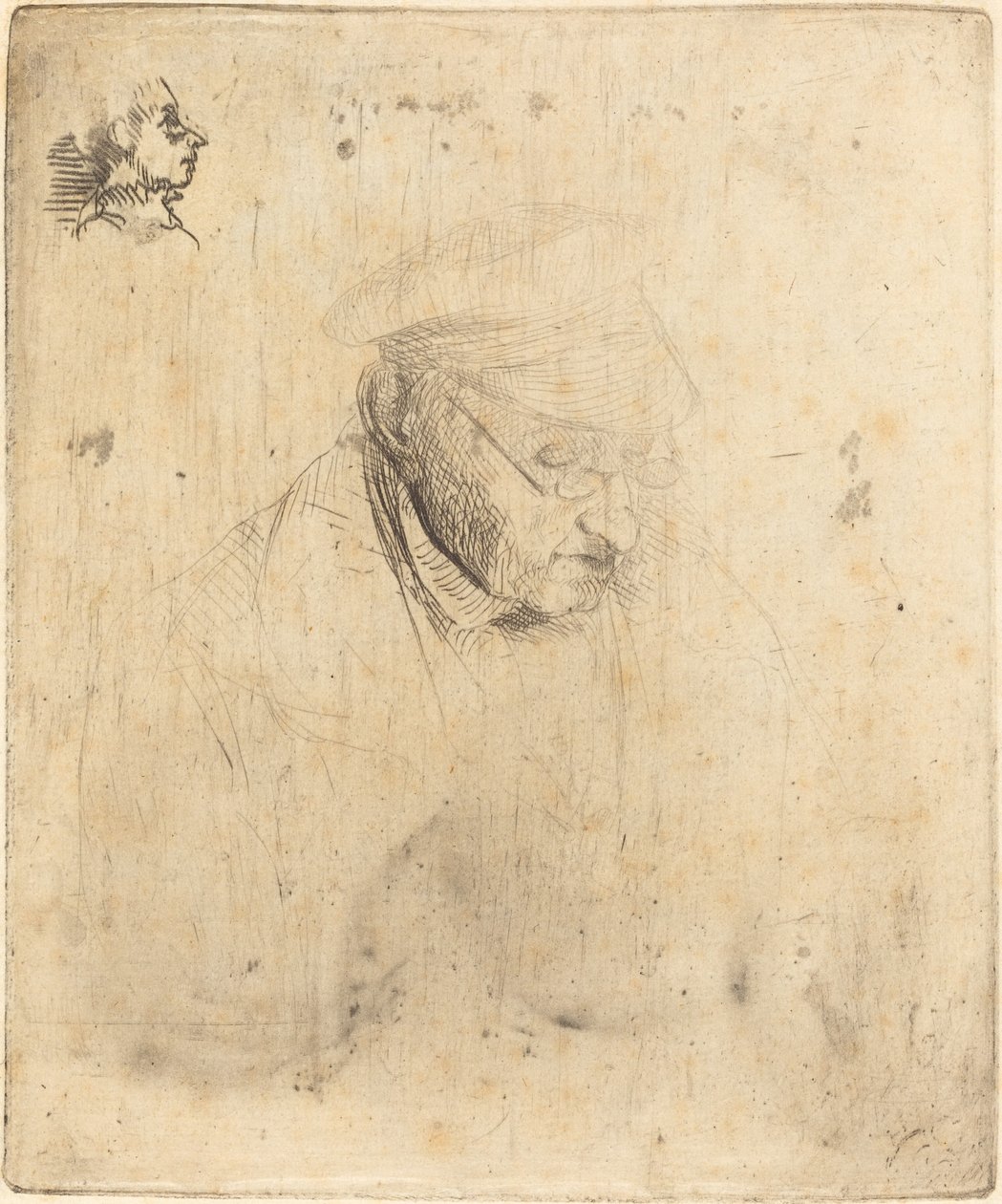 René-Hilaire de Gas, taiteilijan isoisä, 1856. tekijältä Edgar Degas