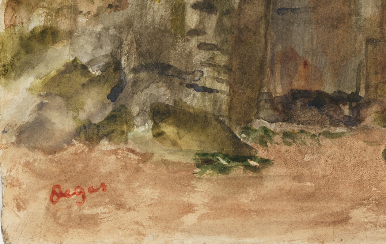 Rocks Bagnoles-De-L"Ornessa tekijältä Edgar Degas
