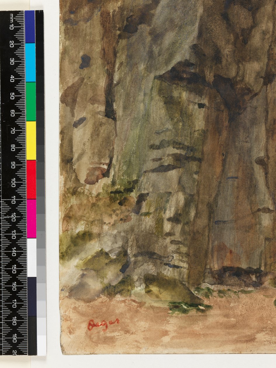 Rocks Bagnoles-De-L"Ornessa, ennen vuotta 1917 tekijältä Edgar Degas