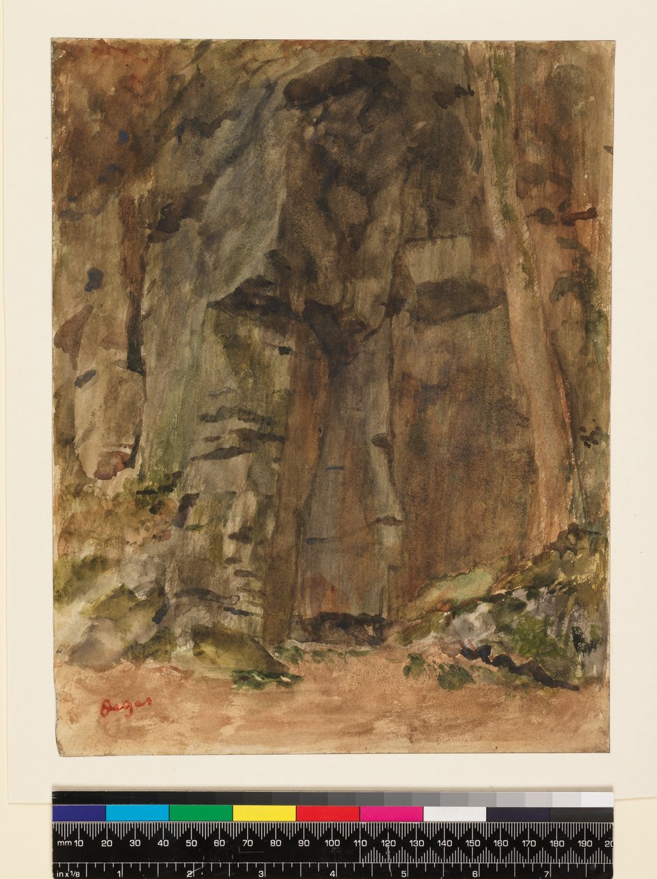 Rocks Bagnoles-De-L"Ornessa, ennen vuotta 1917 tekijältä Edgar Degas