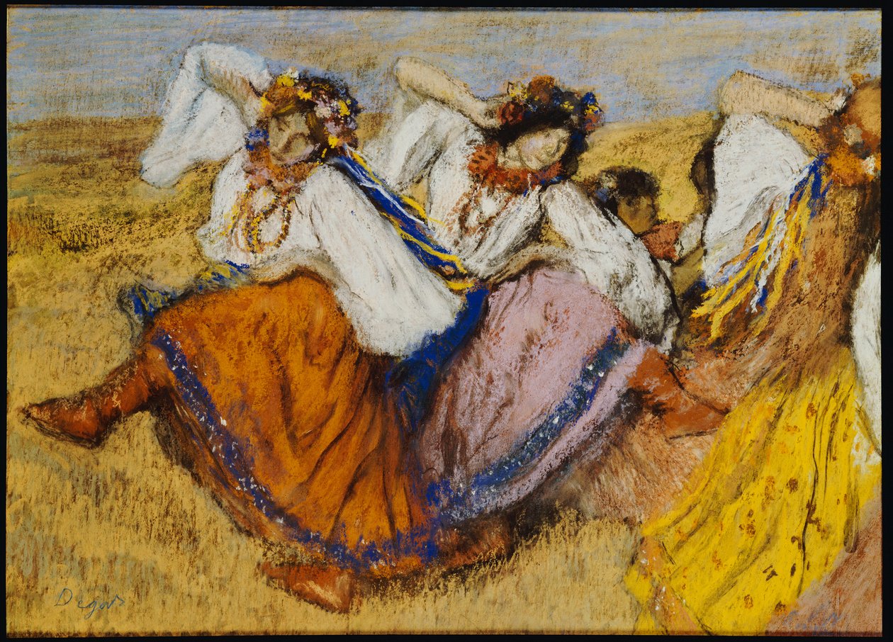 Venäläiset tanssijat, n. 1895 tekijältä Edgar Degas