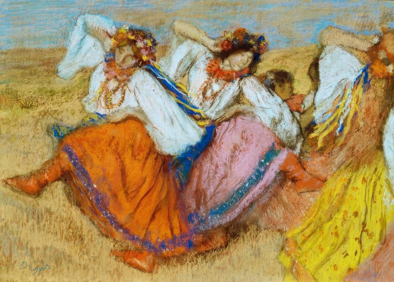 Russische Tänzerinnen tekijältä Edgar Degas