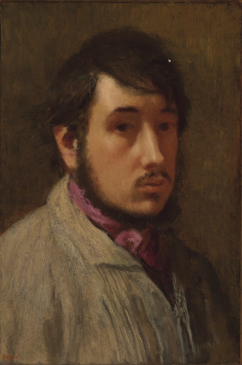 Omakuva, c. 1858 tekijältä Edgar Degas