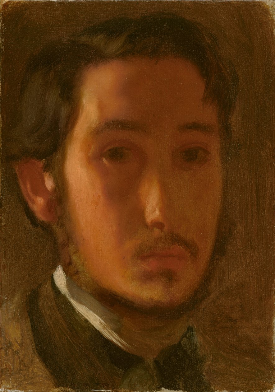 Omakuva valkokaulus tekijältä Edgar Degas