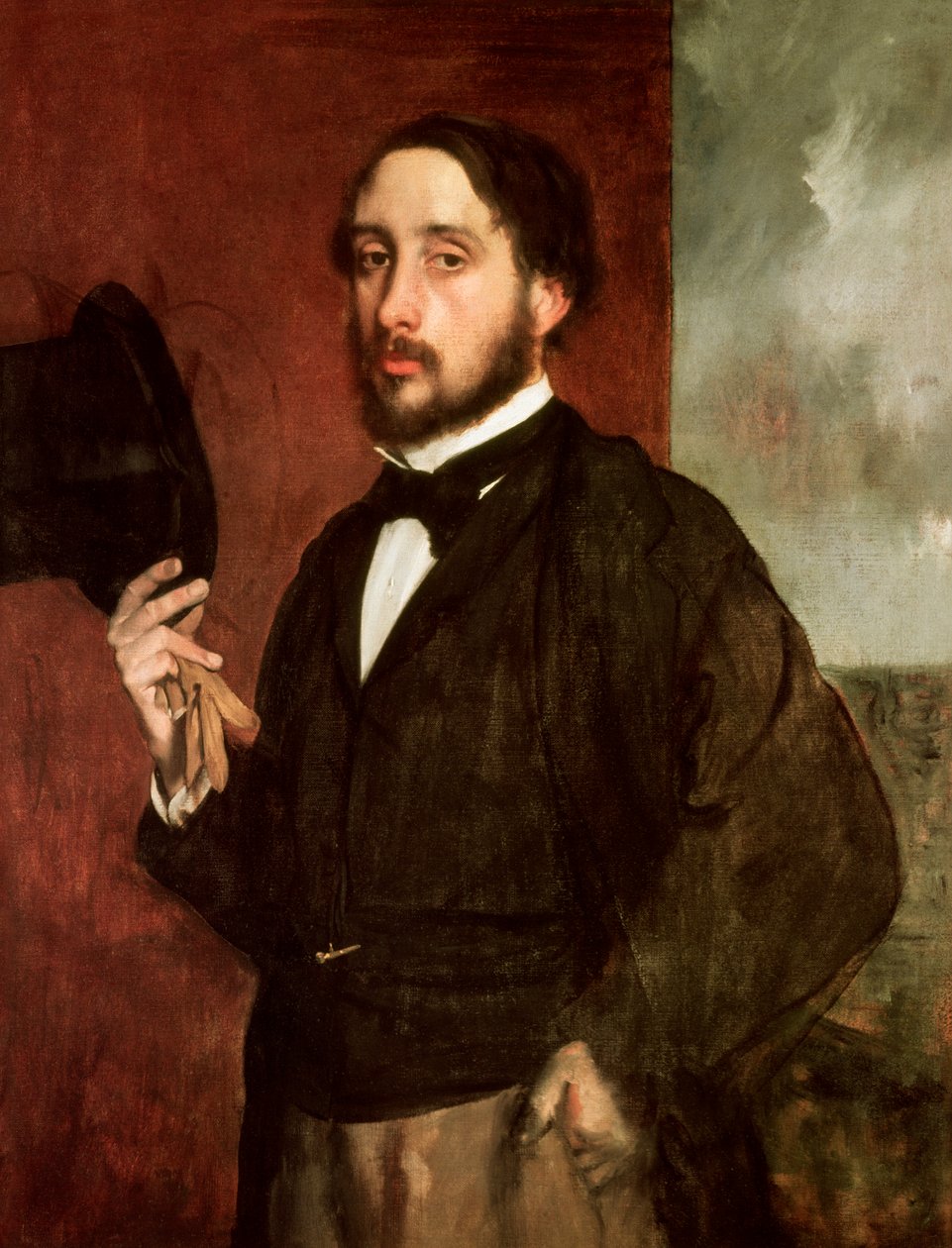 Omakuva, n. 1862 (öljy kankaalle) tekijältä Edgar Degas